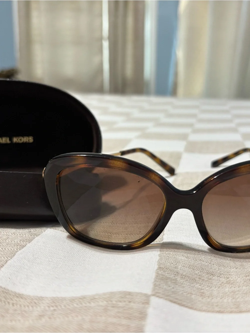 Michael Kors Tortoiseshell Sunglasses with Brown Lenses